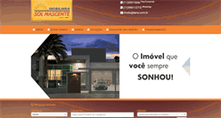 Desktop Screenshot of imobiliariasolnascente.com.br